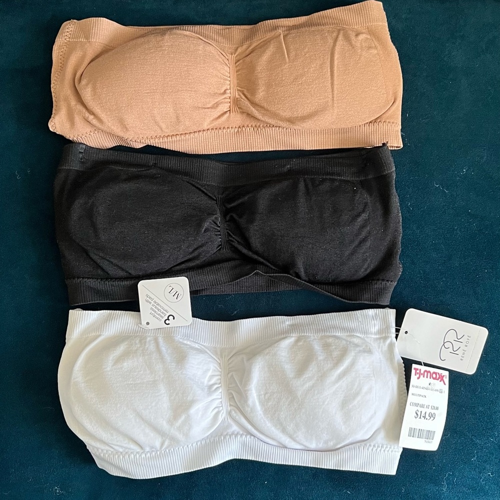 3 strapless bras